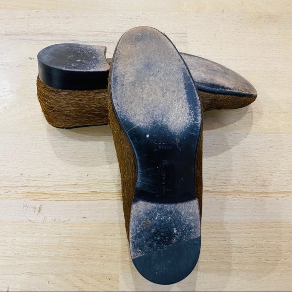 CELINE ponyhair loafers in brown. Made in Italy. - Picture 4 of 5